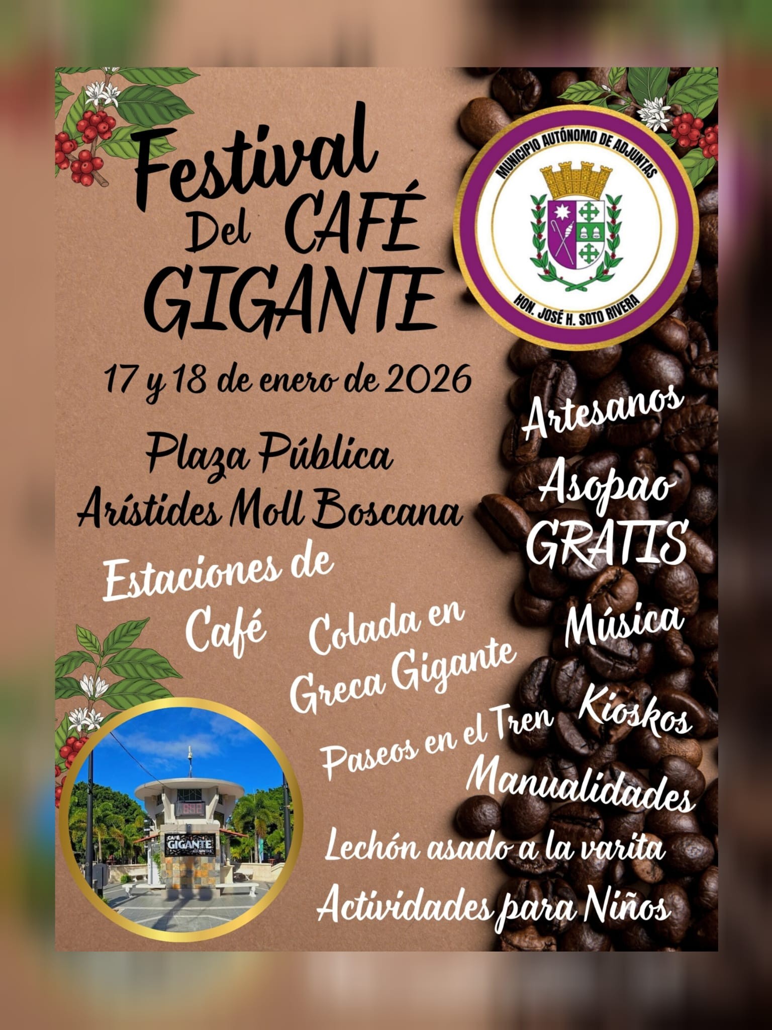 festival del café gigante adjuntas